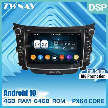2 din PX6 IPS dotykový displej Android 10.0 Auto Multimediálny prehrávač Pre Hyundai I30 2011-2014 BT rádio audio stereo GPS navi vedúci jednotky