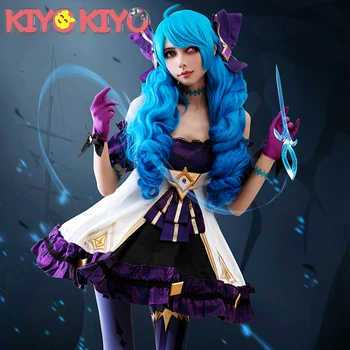 KIYO-KIYO LOL Posvätnej Krajčírka Gwen Cosplay Kostým, Šaty žena Halloween Kostýmy