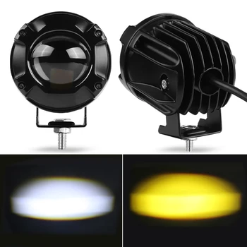 2 ks Motocykel LED reflektor Kolo Jazdy hmlové Svetlo pomocné led svetlomety pre Motocykel, Auto ATV SUV Truck 4X4 12V 24V
