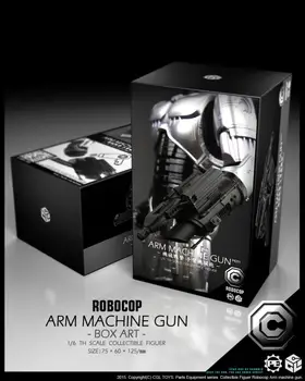 Zber CGL HRAČKY PE01 1/6 Robocop Rameno, Stroj Rameno Zbraň Machine Gun Model Vojak Príslušenstvo pre 12