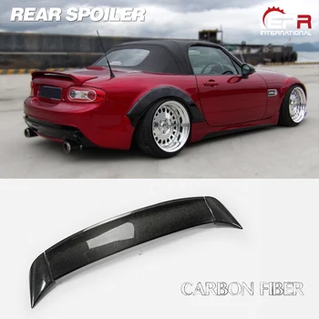 Carbon Fiber RBK Štýl batožinového priestoru Spojler(Soft Top Len) Lesklých Vlákien Zadné Krídlo Výbava Pre MX5 NC NCEC Roadster Miata Auto Príslušenstvo