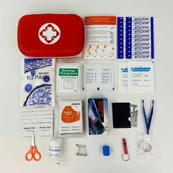 18 položiek Núdzové Survival Kit Mini Rodiny Prvá Pomoc Kit Sport Travel kit Domov Lekárska Taška Vonkajšie Auto lekárnička