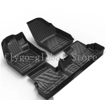 Špecializované Podlahové Rohože Auto All-Počasie Tpe Nepremokavé Nohy Mat Black Full Nastavenie Orezania Auto Príslušenstvo Pre Geely Coolray2020 2021