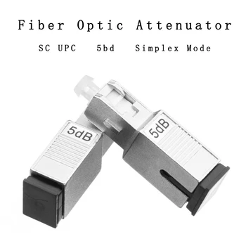 5 KS SC UPC 5bd Simplexný Režim Optický Tlmiča SC 5 dB Kovové Muž Vlákniny Tlmiča FTTH Tlmiča