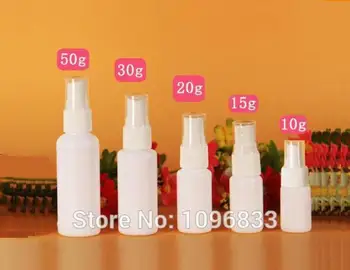 Plastové Hmlu Fľaše, Lekárske Použitie Biele Plastové Fľaše, Bočné spreju, 10 ML,15ML,20ML, 30 ML,50 ML, 100ks/Veľa