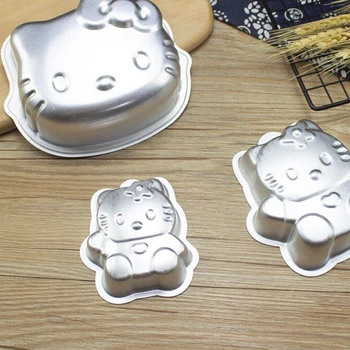 Anime, Komiksu, Hello Kitty Malé Tortu Malý Puding Hliníkové Chlieb Formy Rúra Domáce Pečenie Nástroje