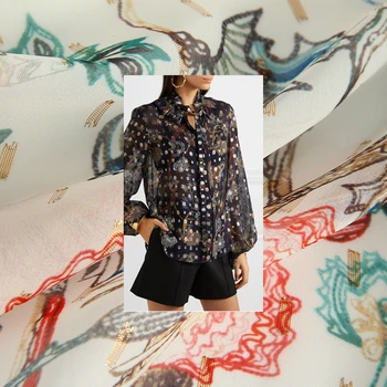 Šifón Polyester Textílie, Tkaniny Na Meter Materiálu Tlačené Šaty, Šitie Hobby Ručné Tričko, Šatku Textílie Veľkoobchod Handričkou