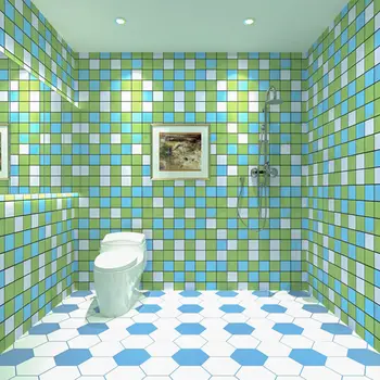 Kúpeľňa Wc Nálepky Nepremokavé, Tapety, Samolepky na Stenu Poschodí Samolepiace Kuchyňa Olej-Dôkaz Dlaždice Vinyl Home 3D Tapety
