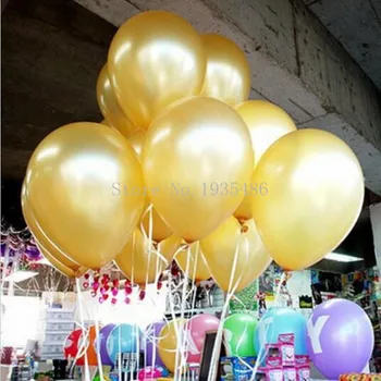 HOT PREDAJ Zdarma 100ks/lot 10 inch 1,5 g / ks Latex Hélium Inflable Zahusťovanie Pearl Svadobné Party Narodeniny Balón Multicolor