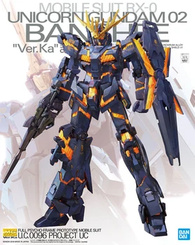BANDAI 1/100MG Jednorožec Gundam Č. 2 Banshee Ver.Ka Gunpla Montáž Model Anime Hračky