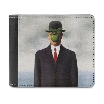 Magritte pánske Peňaženky, Kožené Peňaženky, Luxusné Peňaženky Karty Peňaženky Muž Ženy Magritte Surrealizmus René Magritte Surrealist Umelec