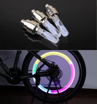 1pcs svetlá na bicykel mtb horský cestných bicyklov svetlá LED Pneumatiky Pneumatiky Ventil Čiapky špice Kolesa LED Svetlo auto lampy lampy BL0133