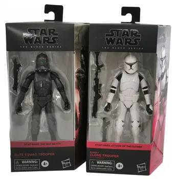 Star Wars Mandalorian Black Elitného Vojaka Biela klony PVC Obrázok Zber Model Hračky Pre Deti Vianočný Darček