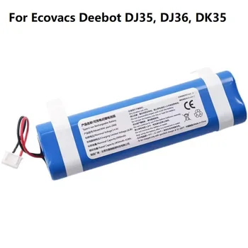 14,4 V 2800mAh Lítiová Batéria pre Ecovacs Deebot DJ35, DJ36, DK35, DK36, DK520, DN520, DN55 Robot Vysávač Batérie