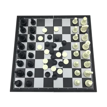 Cestovné Hry Nastaviť International Chess Skladací Magnetický Board Indoor Hru New Vintage Živice Skladacia Magnetické Kusov Darček