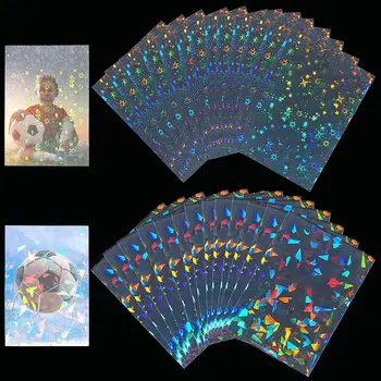 200 Ks Holografické Karty Rukávy Laser Blikajúce Karty Rukávy Obchodné Karty Film Karty Chránič Holografické Fólie Ochranný Kryt