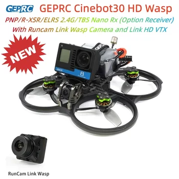 GEPRC Cinebot30 HD Wasp Runcam Odkaz 4S-6S FPV Drone PNP/R-XSR/ELRS 2.4 G/TBS Nano Rx KLASU Lampa s HD Caddx Vista mikro Systém