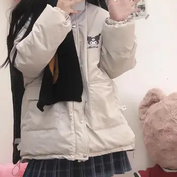 2022 Zimné Sanrio Kuromi Cinnamoroll Obojstranný Teplé Bavlnené Oblečenie S-Xl Cartoon Aktovka Kawaii Anime Plyšové Hračky pre Dievčatá