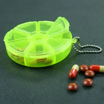 7 Deň Mini Týždenný Tablet Pilulku Medicíny Box Držiteľ Skladovanie Organizátor Kontajner Prípade Pilulku Box Štiepačky Cestovné Pilulku Boxy