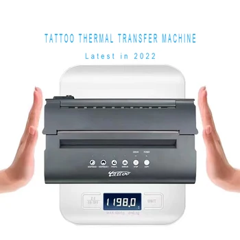 2022 New Horúce Tetovanie Prestupu Stroj, Tlačiareň Pre Vzorkovnicu S Mini Veľkosť, Nízka Hmotnosť Dve Práce S Duchom Papier