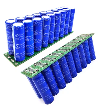 18PCS Super Kondenzátory Farad Kondenzátor Modules 48.6 V 5.5 F SuperCapacitors S Ochranou Rada Dvojité UltraCapacitor 2.7 V 100F