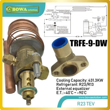 431kw take-okrem R23 termostatické rozšírenie ventil zápasy 340m3/h kompresory, ako HANBELL RC2-340A alebo DORIN K13000CC