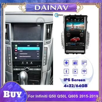 Auto DVD Prehrávač Autoradio stereo Pre Infiniti Q50/Q50L/Q60S 2015 2016 2017 2018 2019 Multimediálny Prehrávač autorádia GPS Navigácie
