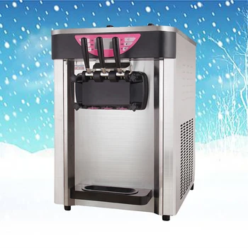18 L/ H Soft Ice Cream Stroj Vertikálne Tri Farebné Ice Cream Inteligentné Sladidlo Ice Cream Stroj