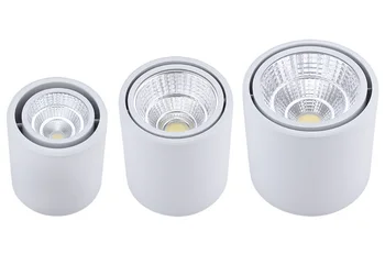 Hot predaj 15W/10W Teplá Biela/Prírodná Biela/Studená Biela Kolo COB LED Stropné svietidlo Povrchovú montáž Kuchyňu, Kúpeľňu Lampa AC85-265V
